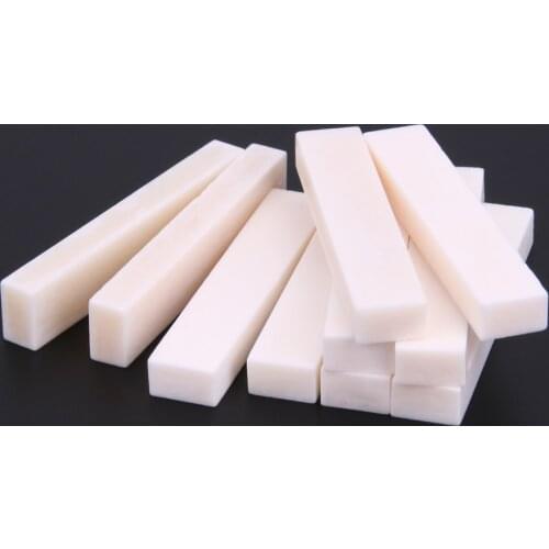 5pcs Guitar Saddle And Nut Bass Bridge Saddle Buffalo Blank Bone Nut Folk Classical Acoustic Guitar Instrument Parts Accessories