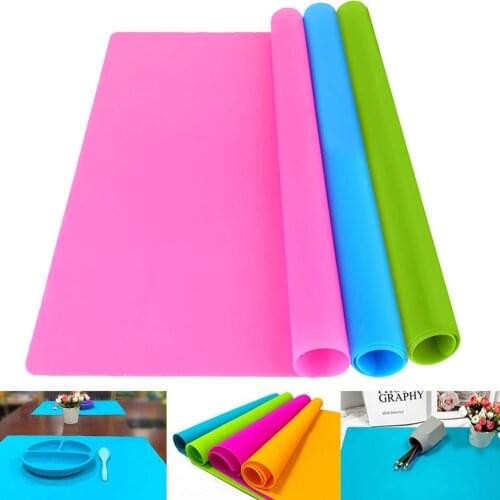 40*30CM Silicone Baking Mat Non Stick Pan Liner Placemat Table Protector Kitchen Pastry Liner Baking Bakeware Mat for Children