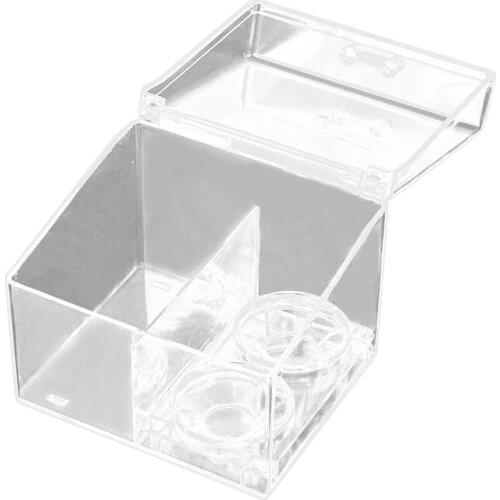 Makeup Tool Storage Box Clear Cotton Swab Organizer Eyelash Tool Storage For Eyelash Extension Cotton Pad Makeup Tools-ABUX