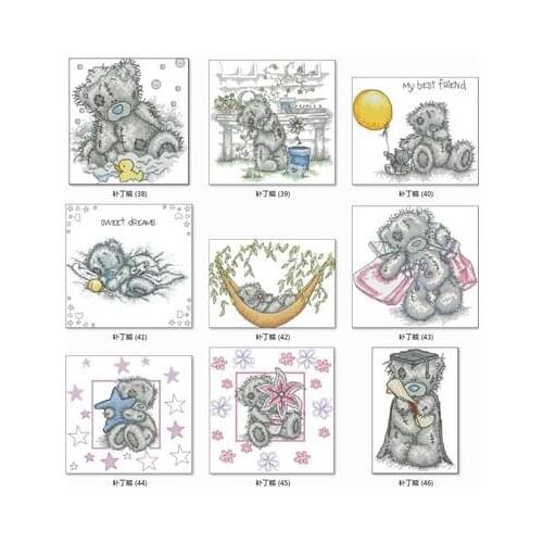 YIXIAO Counted Cross Stitch Kit Cross stitch RS cotton with cross stitch Haejbgqs bears choose one kit