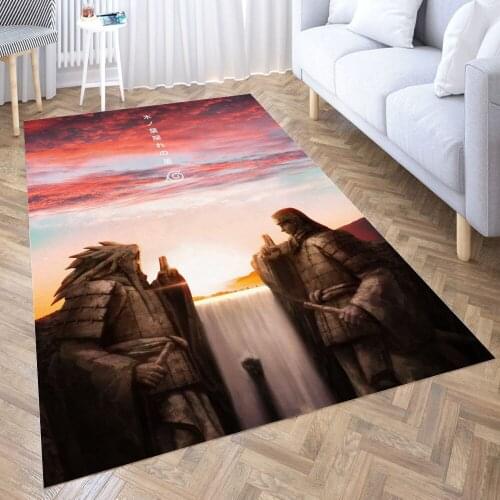 Sunset on konohagakure Carpet Decora Home Bedroom Kitchen Anti-slip Mat Rug Doormat Aisle Floor Mat Bath Mats Doormat