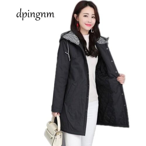 Winter Women Warm Jackets Coats Basic Long Parka Outerwear Cotton Zip Fashion Jacket S-3XL Casual Female Coats BJT201