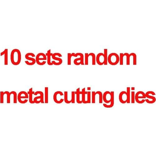 10pcs Different Metal Cutting Dies Stencil Template for Embossing DIY Scrapbooking Paper Album Gift Cards Making Metal Cut Die
