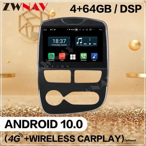 128G Carplay 2Din For Renault Clio 2013 2014 2015 Android 10 Screen Multimedia Player Audio Radio GPS Navi Head Unit Auto Stereo