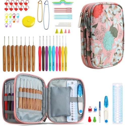 2020 New Arrival Crochet Knitting Needles Knitting Needles Set With Bag Crochet Hook Set DIY Needle Arts Craft