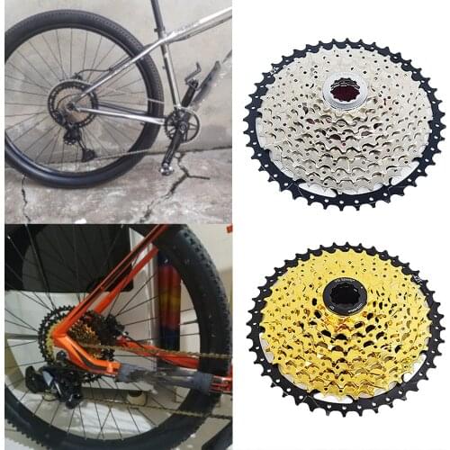 9/10/11/12 Speed Steel Bike Freewheel 40T/42T/46T/50T/52T Split Layers Cassette Replacement Mountain Road Bicycle Freewheel