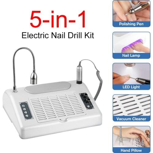 1 professional 5-in-1 nail machine professional salon nail machine including nail polisher, nail vacuum cleaner and nail lamp