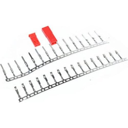 Free shipping 50sets JST Connector Plug 2pin Female Male and Crimps RC battery connector for Auto,E-Bike,boat,LCD,LED IC