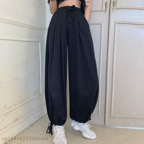 Casual High Waist Loose Wide Leg Pants for Women Spring Summer New Loose Female Floor-Length White Wide leg pants Ladies