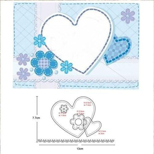 Flower Heart Frame Metal Cutting Dies Stencils for Diy dies Scrapbooking Card Making Paper Embossing Die Cut Craft dies new 2020
