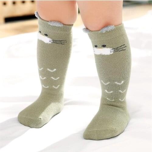 Baby Christmas Gift Sock Cute Wool 3D Straight Thermal Warm Animal Xmas Socks Winter Christmas Deer Kids Keep Warm Sock
