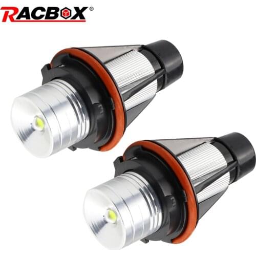 2X LED CANBUS Angel Eyes light Headlight Lamp 10W White DRL Lights For BMW E60 E61 E63 E64 E70 X5 E71 X6 E82 E87 E89 Z4 E91 M3