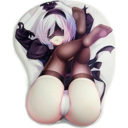 XGZ Customized Anime 3D Gaming Mouse Pad Latex Soft Chest Ass Cute Sexy Girl Game Computer Desk Mat Wristband Comfort Non-slip