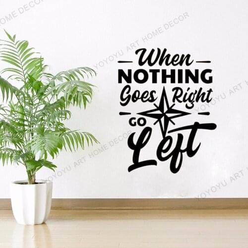 WHEN NOTHING GOES RIGHT,LET GO Quites Office Wallpaper Mural, Idea Decor,Business Wall Decals, Office Decoration Mural,JC190