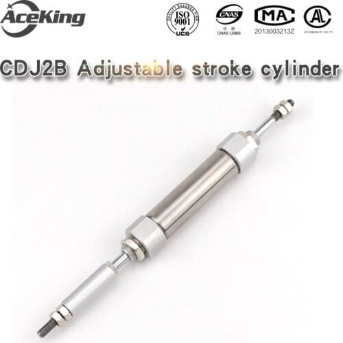 CDJ2B small adjustable mini cylinder cdj2b10-10-20-30-40-50-75-100-xc8-ca-sr