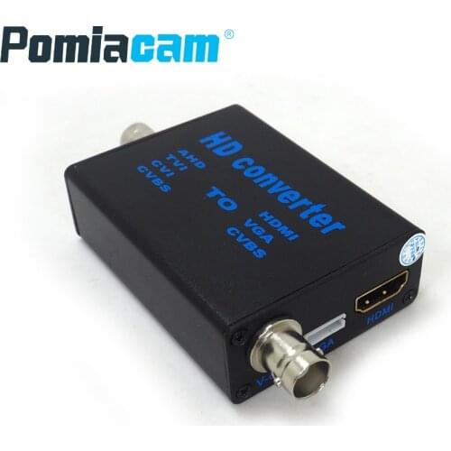 BNC to HDMI converter high definition video signal converter, AHD/TVI/CVI/CVBS signal to HDMI/VGA/CVBS signal converter