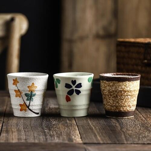 Creative Japanese ceramic tea cup water cup milk breakfast cup no handle cup restaurant cuisine tableware coffee cup