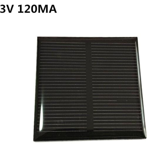 Mono Solar Panel 3V 120MA for DIY Toy/Solar Lawn Light Sensor Lights
