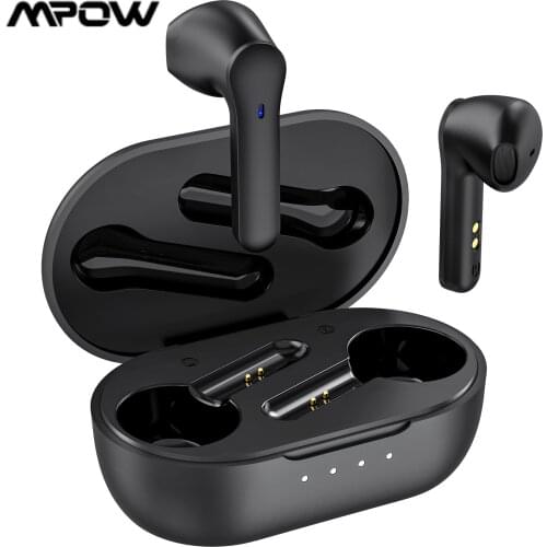 Mpow MX3 Bluetooth 5.0 Earbuds USB-C,25H Playtime Wireless Earphones w/Hi-Fi Stereo Sound, IPX7 Waterproof for Sports/Work