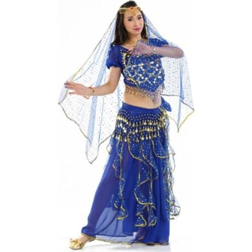 New 5Pcs Belly Dance Costume Set for Women Gypsy Indian Dress Dancewear Bollywood Costume Indian Dress Sexy Training Dress