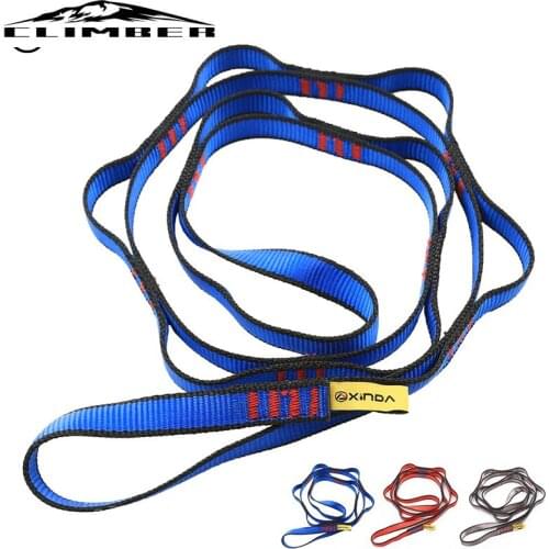 【New store 】 Professional Outdoor Climbing Rope Climbing Auxiliary Rope Downhill Aerial Yoga Hammock Daisy Ring Sling Equipment