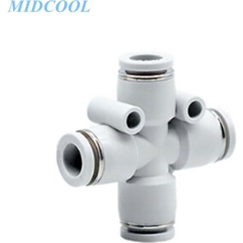 One-Touch Fitting PZ Series PZ4 PZ6 PZ8 PZ10 PZ12 Tube-tube Type Cross