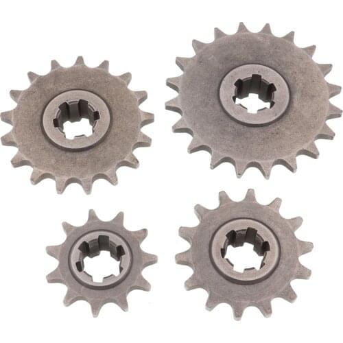 T8F 11 14 17 20 Tooth Front Clutch Drum Gear Box Pinion Chain Sprocket For 2 Stroke 47cc 49cc Engine Chinese Minimoto Dirt Bike