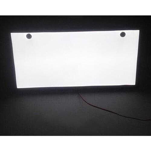 2Pcs LED Japanese Style License Plate License Number Car Decoration License Plate Frame Car Bling Accessories for Japanese Car