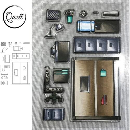 QWELL Furniture Clear Stamps for Scrapbooking and Card Making Paper Craft 2020 New Transparent Silicone