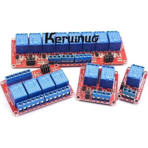 5V 12V 24V 1 2 4 6 8 channel relay module with optocoupler Relay Output 1 2 4 6 8 way relay module for arduino In stock
