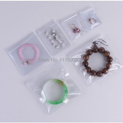 2000Pcs 7*11cm Self Seal Antitarnish Earring Jade Ring Packing Pouch, Soft PVC Plastic Jewelry Anti-oxidation Zipper Bag