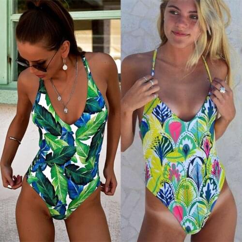 Sexy One Piece Swimsuit Women 2019 Summer Beachwear Backless Padded Swimwear Women Bathing Suits Bodysuit Monokini Bikini Mujer