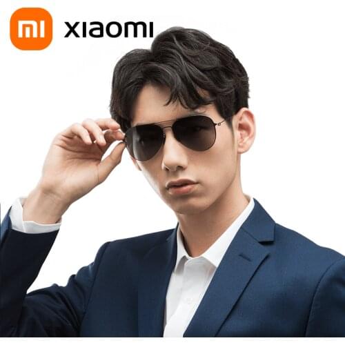 Xiaomi Mijia Aviator Sunglasses Pro Block UV And Anti-Glare 1mm Ultra-Thin Temples Stainless Steel Super Thin Frame Screw-Free