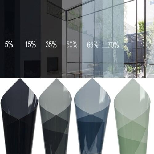 SUNICE Window Tint Anti-UV Glass Sun Control Film Home Decor Self Adhensive Solar Sticker Heat Block Building Office Accessories