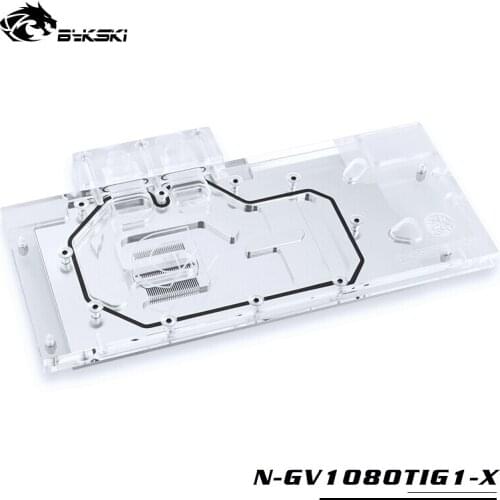 BYKSKI Water Block use for GIGABYTE GTX1080Ti-Gaming-OC-11G/GTX1080TI-GAMING-11G / GV-N108TTURBO-11GD Full Cover Copper Block