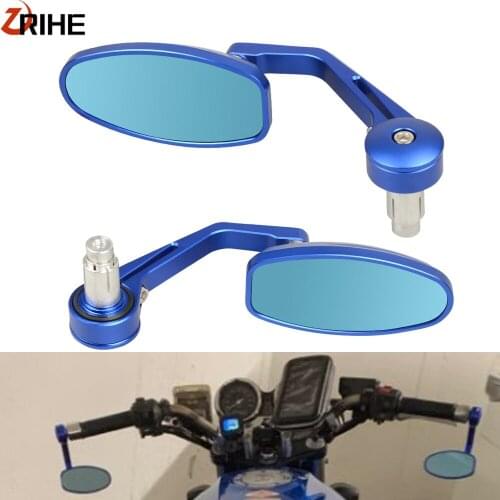 7/8" 22 mm handlebar mirror Aluminum Motorbike Rearview Mirrors Moto End Rear View Side Mirror Motorcycle Cafe Racer Accessories