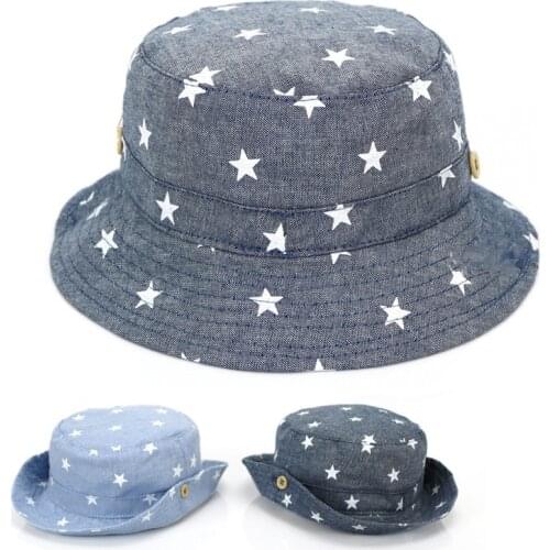 1PCS Children Summer Hats Kids Star Sun Caps for Boys and Caps New Baby Fisherman Hat 6 Months To 8 Years