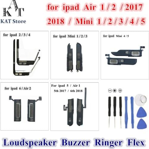 1Pcs Loud Speaker Buzzer Ringer Flex for ipad 5 6 Air 1 2 2017 2018 Mini 1 2 3 4 5 Loudspeaker Buzzer Flex Set Replacement Parts