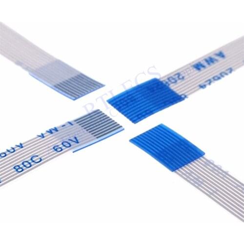 10pcs FFC FPC Flexible flat cable 10 PIN Step 0.5 mm Different sides Length 50mm 60 70 80 100 120 150 mm 10 Positions