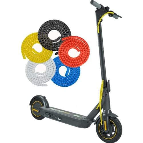 100cm Scooter Line Protector for Xiaomi Mijia M365 Pipe Protection Spiral Wrap Winding Cable Wire Protector Cover Tube