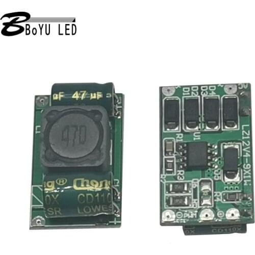 2pcs High-power LED driver power supply 9W power DC12 input current ≤300MA step-up LED driver power supply board