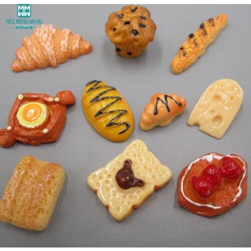 2cm-5cm Mini Simulation pastry bread ice cream for 1/3 1/4 1/6 bjd SD doll and Kelly doll Accessories