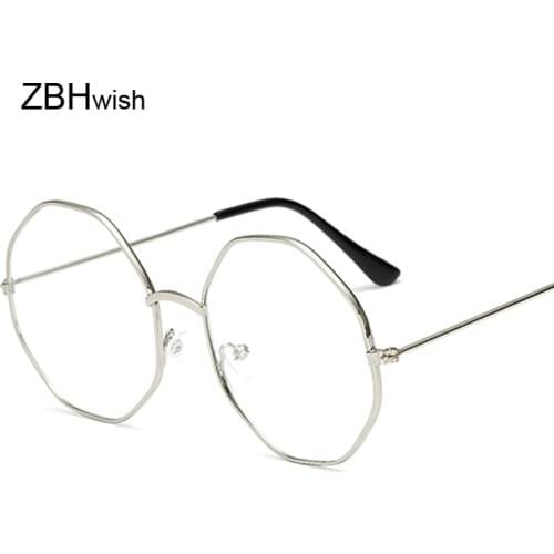 2021 Hot Round Classic Clear Glasses Gold Frame Vintage Glasses Women Men Optical Eyeglasses Transparent Clear Oculos