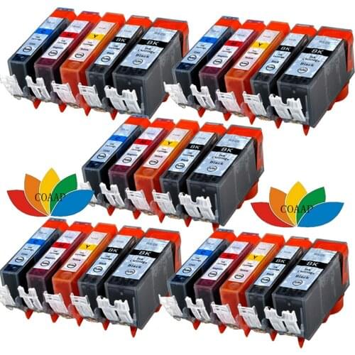 25 Compatible pgi220 cli221 ink cartridge for canon MP540/MP550/MP560/MP620/MP630/MP640/MP980/MP990/IP3600/IP4600/IP4700 Printer