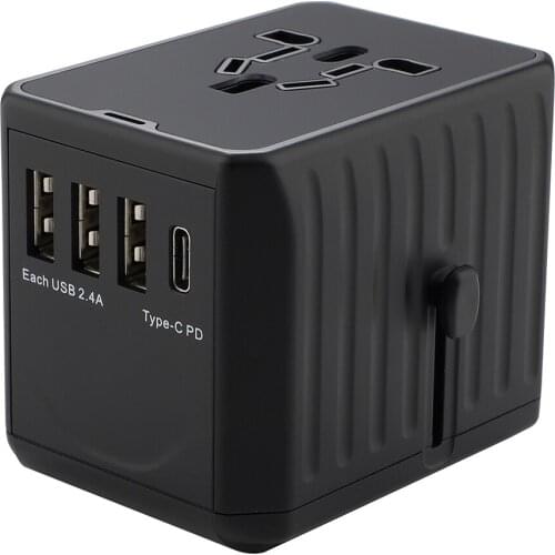 Charger Adapter For Samsung Fast Charging Travel Adapter Universal 3 USB Type-C Portable Travel Converter For EU/US/UK/AU Plug