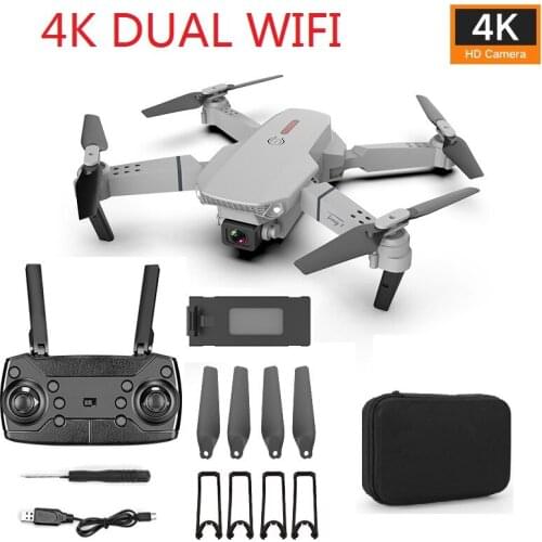 UAV folding 4K high definition aerial four axis aircraft dual camera remote control aircraft diy drone kit with remote toys