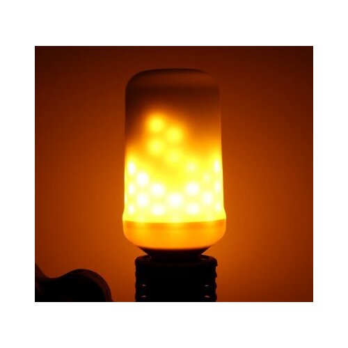 E27 Flame Flickering Breathing General Modes Halloween Decoration LED Lights Bulb AC 85 - 265V - WARM WHITE E27