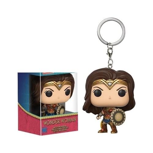 Super Hero Keychain Wonder Woman Action Figure Toy
