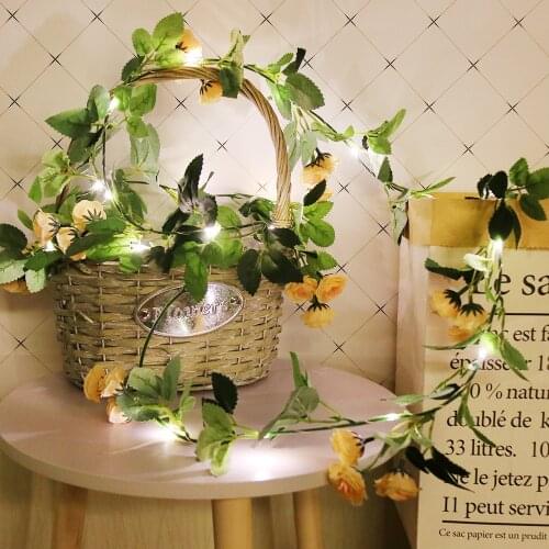 2.2M Party Decoration Light Fairy Light Copper Wire LED Light String Garland with Light String New Year Wedding Party Decoration