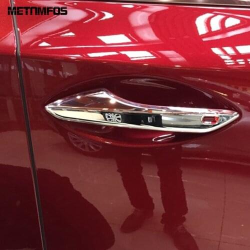 For Lexus NX200 NX300 2015 2016 Chrome Door Handle Catch Cover Molding Trim Decoration Sticker Exterior Accessories Car Styling